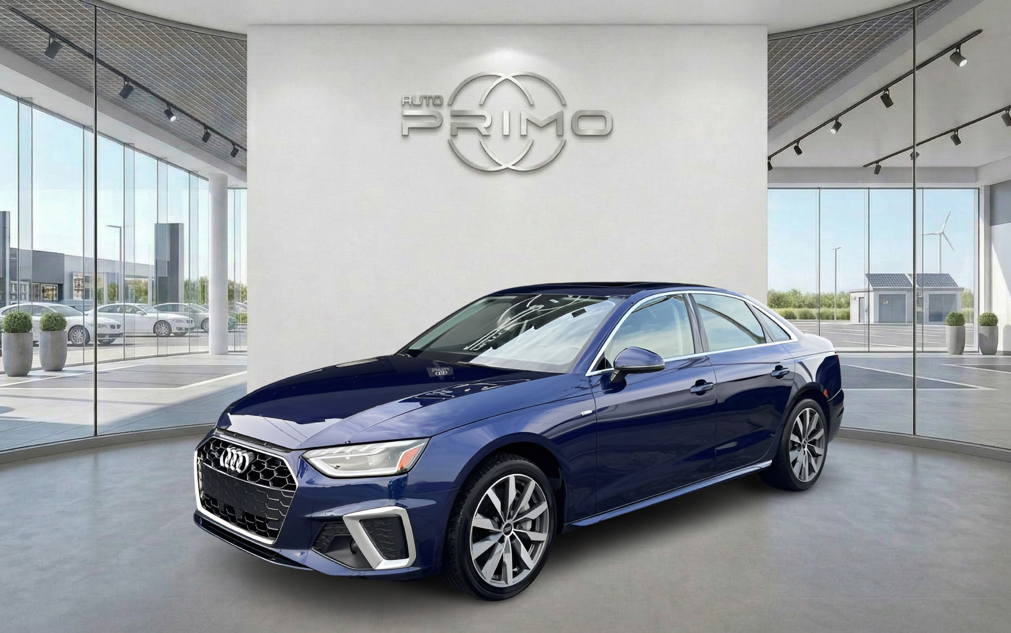 Blue 2023 Audi A4 Sedan All-Wheel Drive Automatic