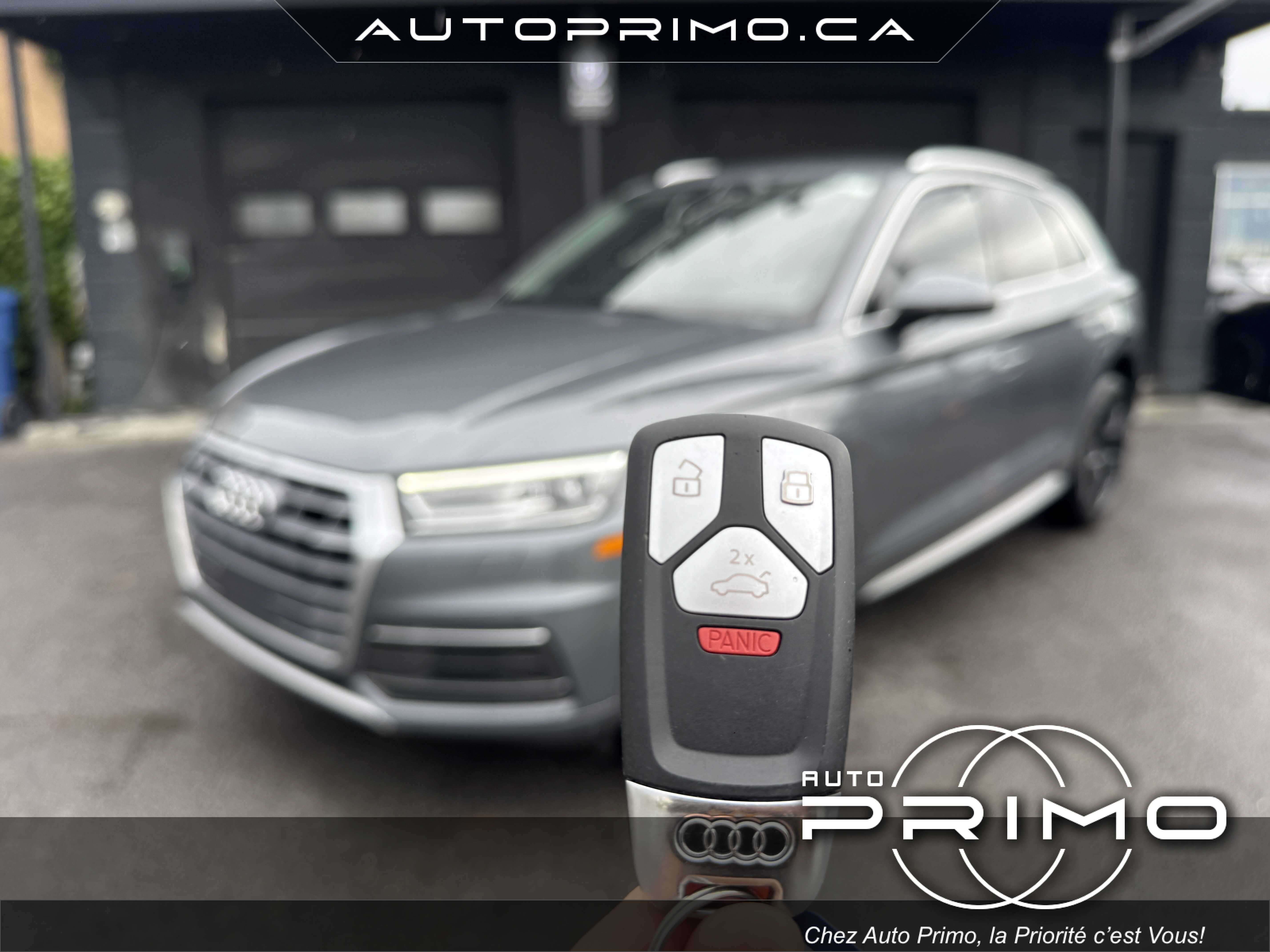 2020 Audi Q5 Komfort 45 TFSI Quattro Automatique avec Sièges en Cuir Navigation Carplay Caméra de Recul Bluetooth Démarrage sans Clé Mags chez Auto Primo Laval 2020 Audi Q5 Komfort 45 TFSI Quattro Automatique avec Sièges en Cuir Navigation Carplay Caméra de Recul Bluetooth Démarrage sans Clé Mags chez Auto Primo Laval