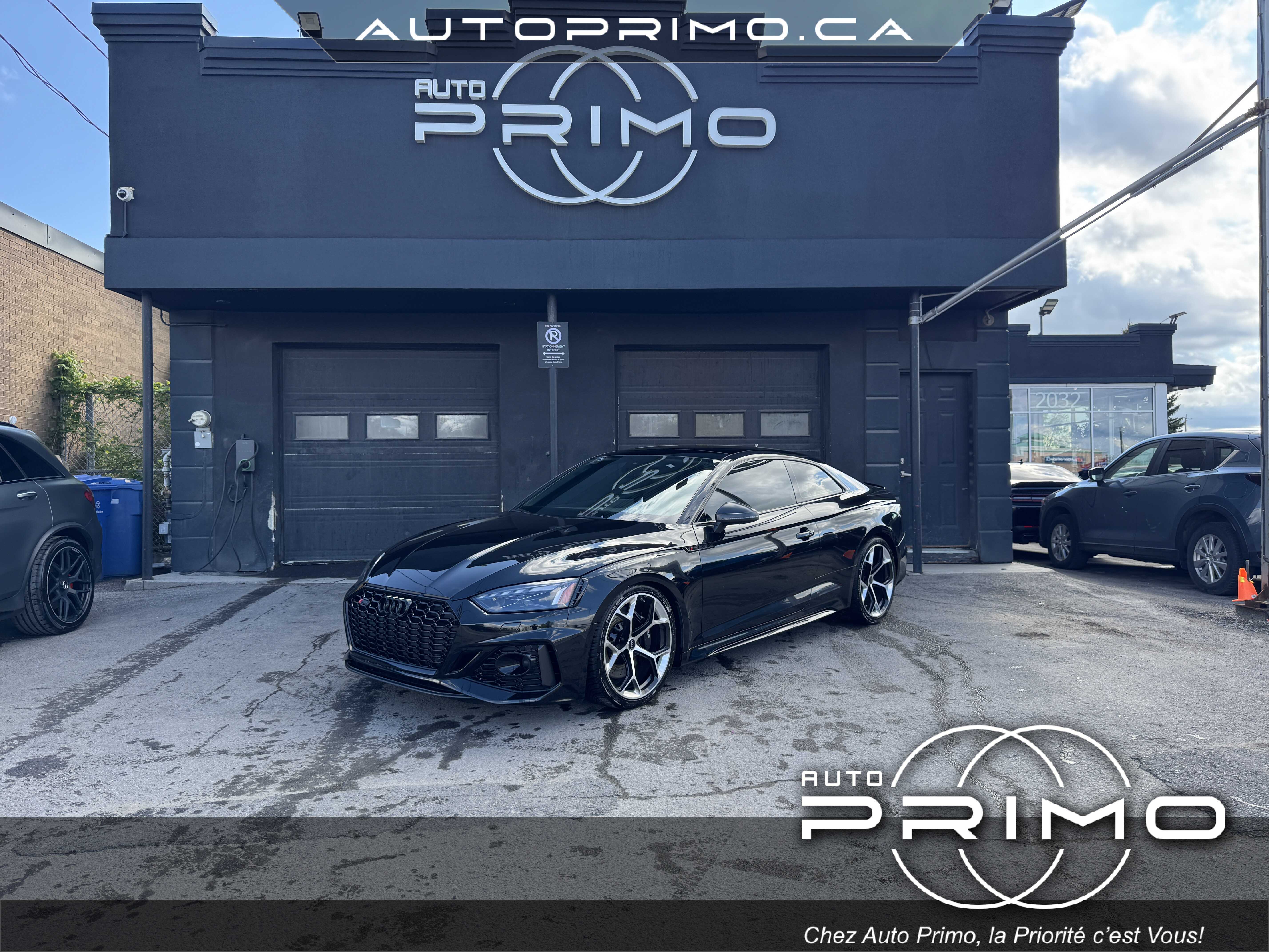 2024 Audi RS5 2.9 TFSI Twin-Turbo V6 Quattro Automatique avec Sièges en Cuir Toit Ouvrant Navigation GPS Carplay Caméra 360 Bluetooth Démarrage sans Clé Mags chez Auto Primo Laval 2024 Audi RS5 2.9 TFSI Twin-Turbo V6 Quattro Automatique avec Sièges en Cuir Toit Ouvrant Navigation GPS Carplay Caméra 360 Bluetooth Démarrage sans Clé Mags chez Auto Primo Laval