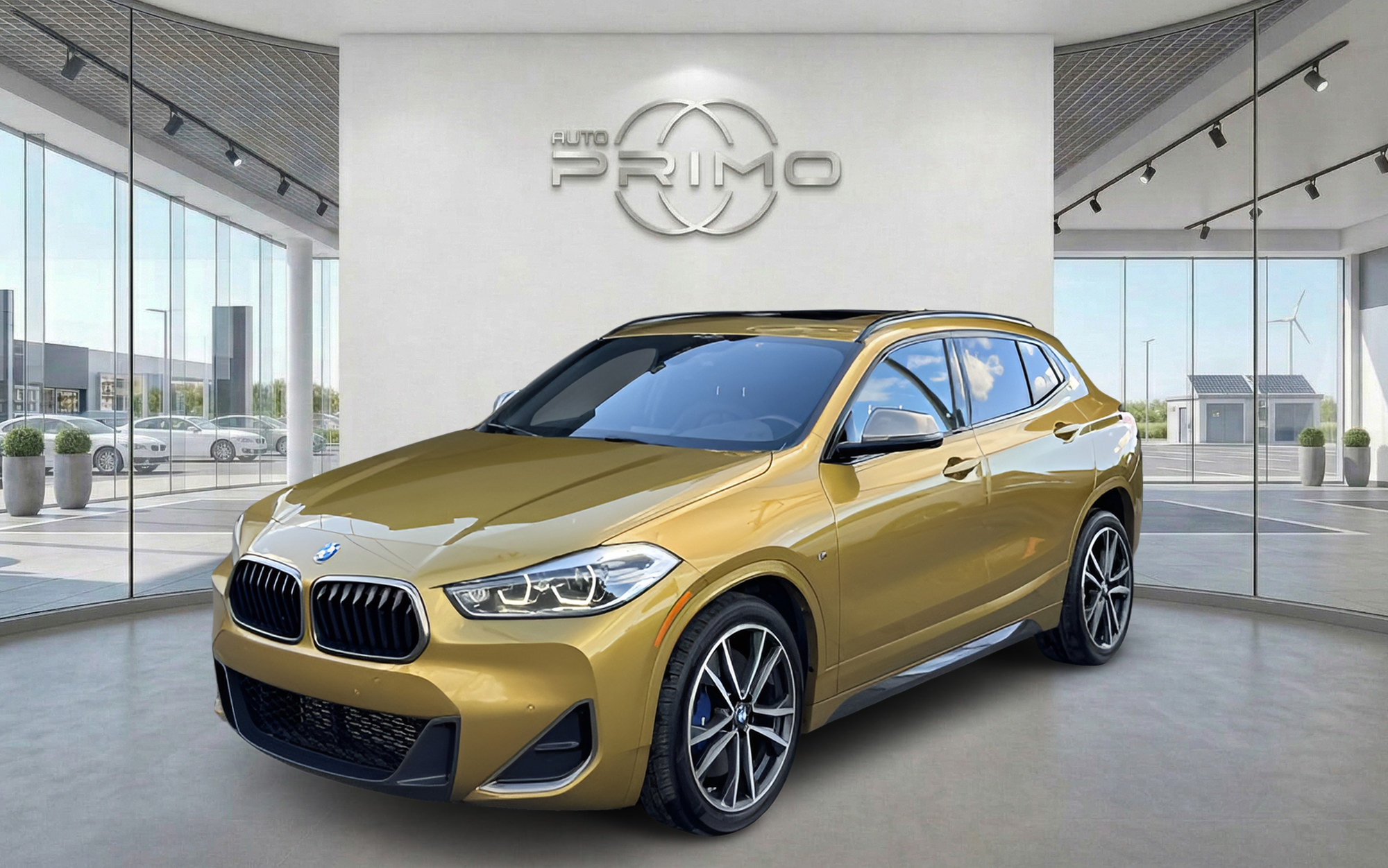 Orange 2021 BMW X2 SUV / Crossover All-Wheel Drive Automatic