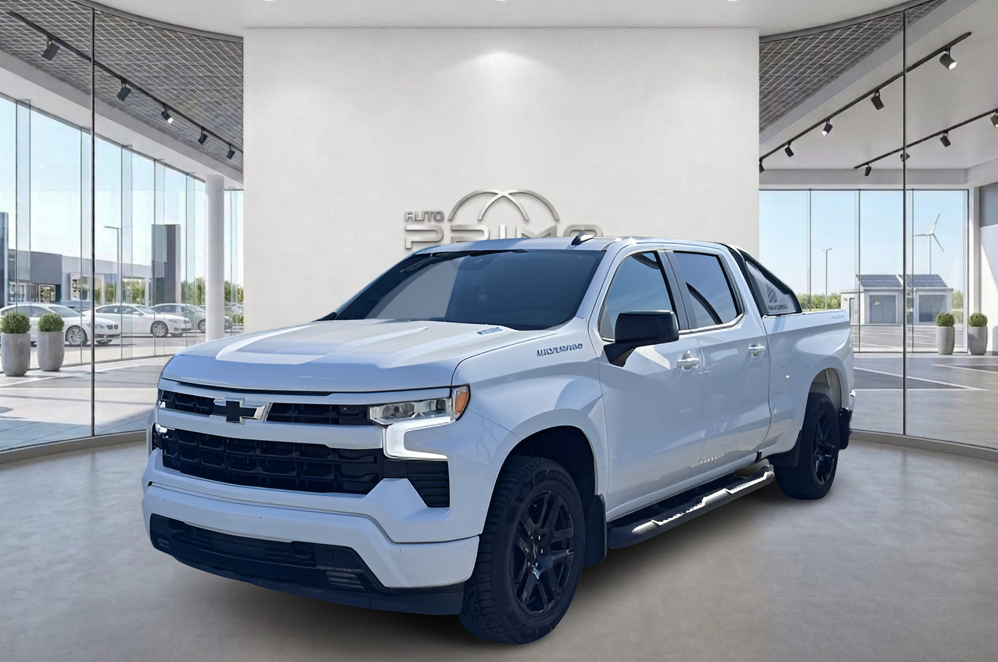 White 2023 Chevrolet Silverado 1500 Pickup Truck Four-Wheel Drive Automatic