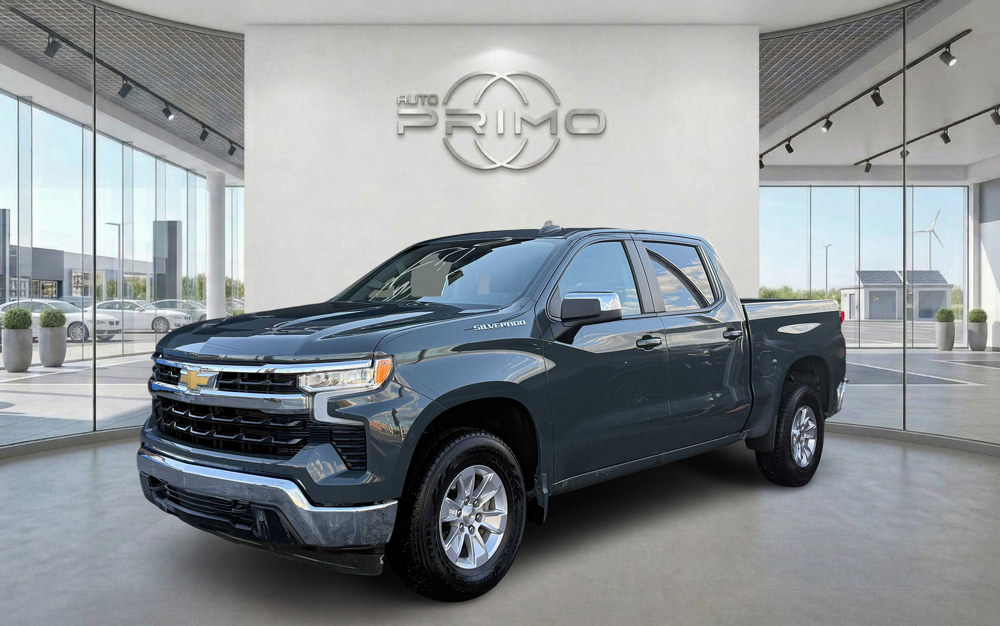 Green 2025 Chevrolet Silverado 1500 Pickup Truck Four-Wheel Drive Automatic