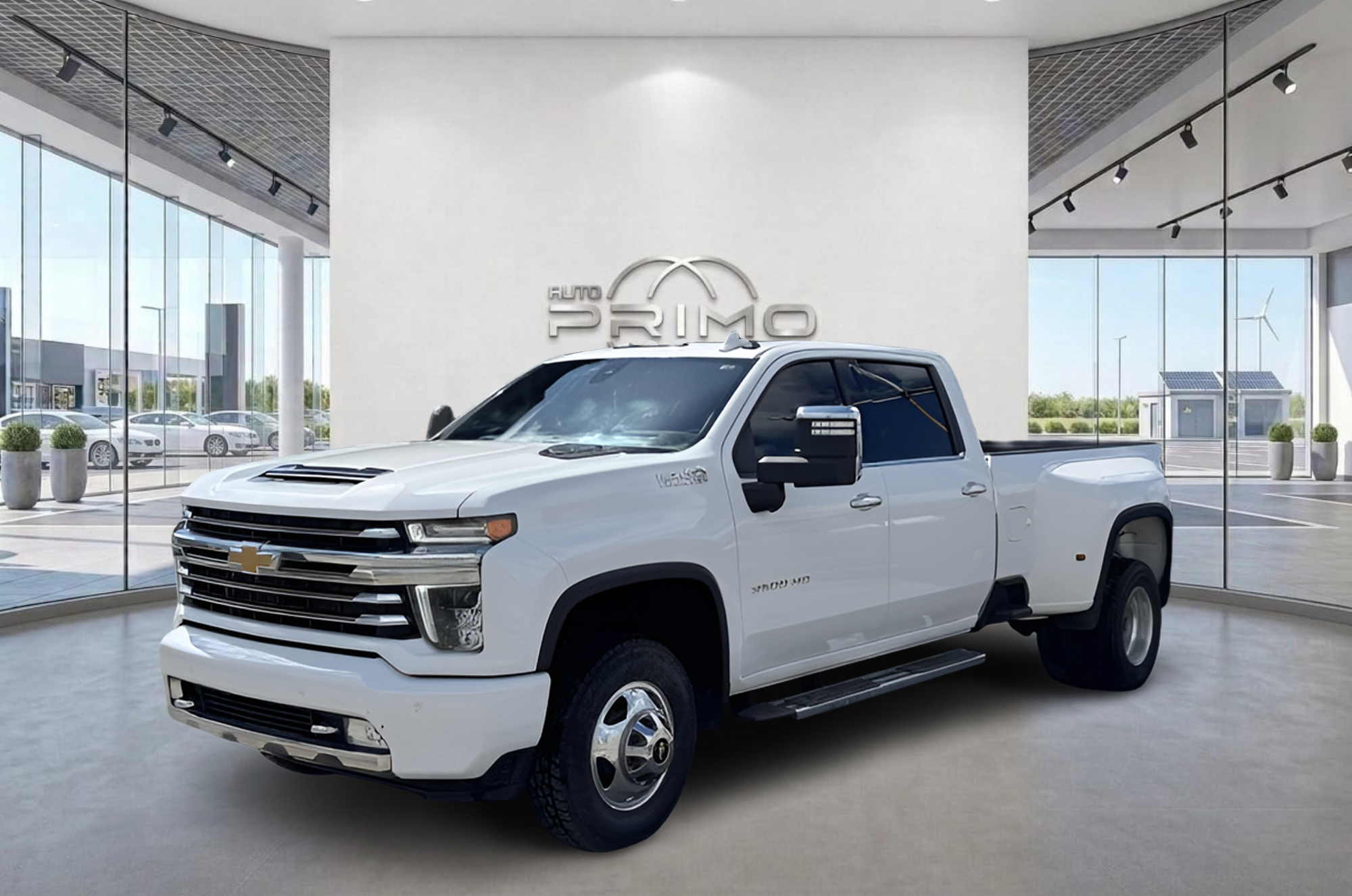 White 2022 Chevrolet Silverado 3500HD Pickup Truck Four-Wheel Drive Automatic
