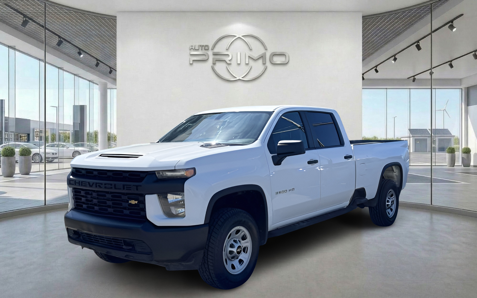 White 2023 Chevrolet Silverado 3500HD Pickup Truck Four-Wheel Drive Automatic