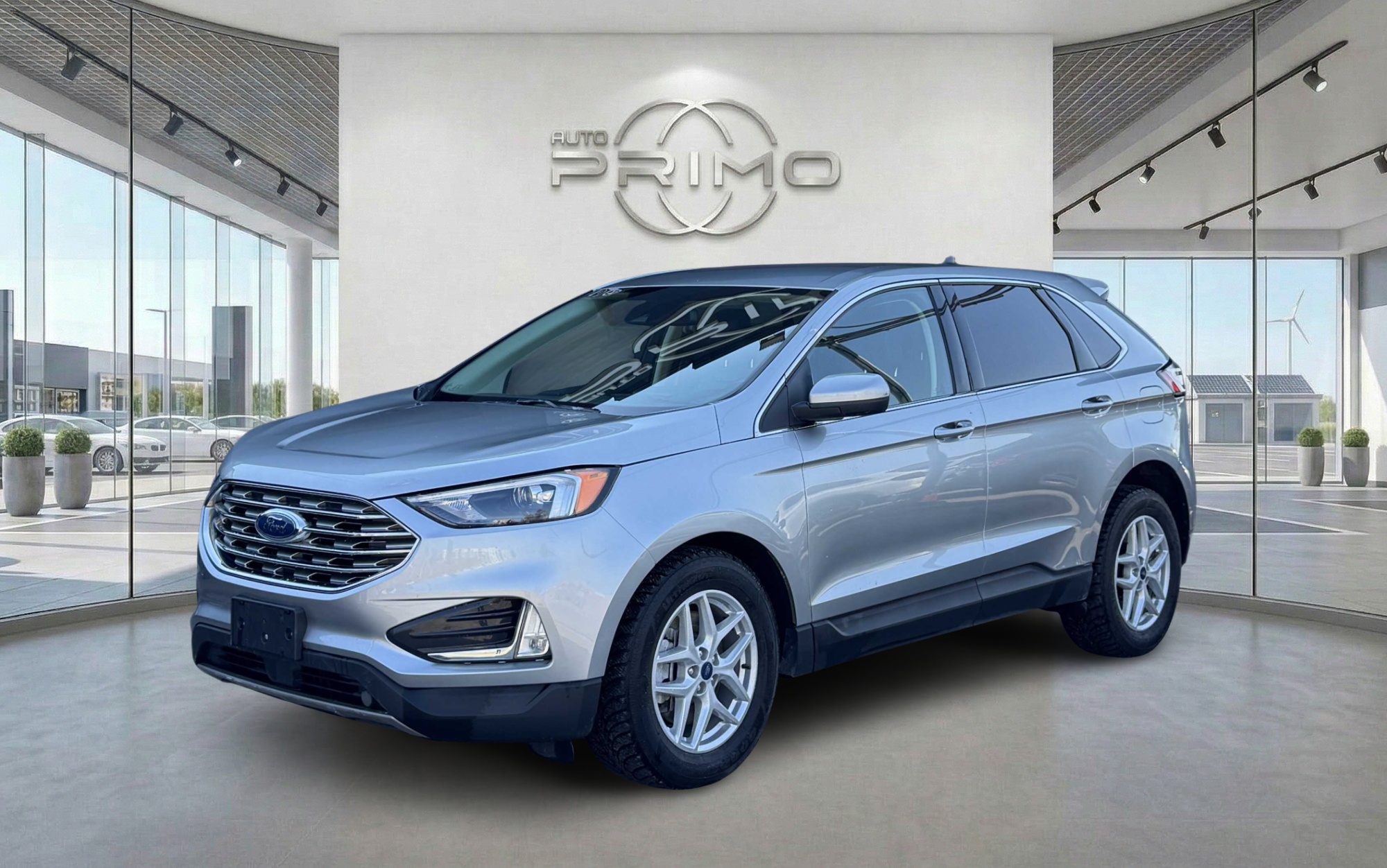 Gray 2022 Ford Edge SUV / Crossover All-Wheel Drive Automatic