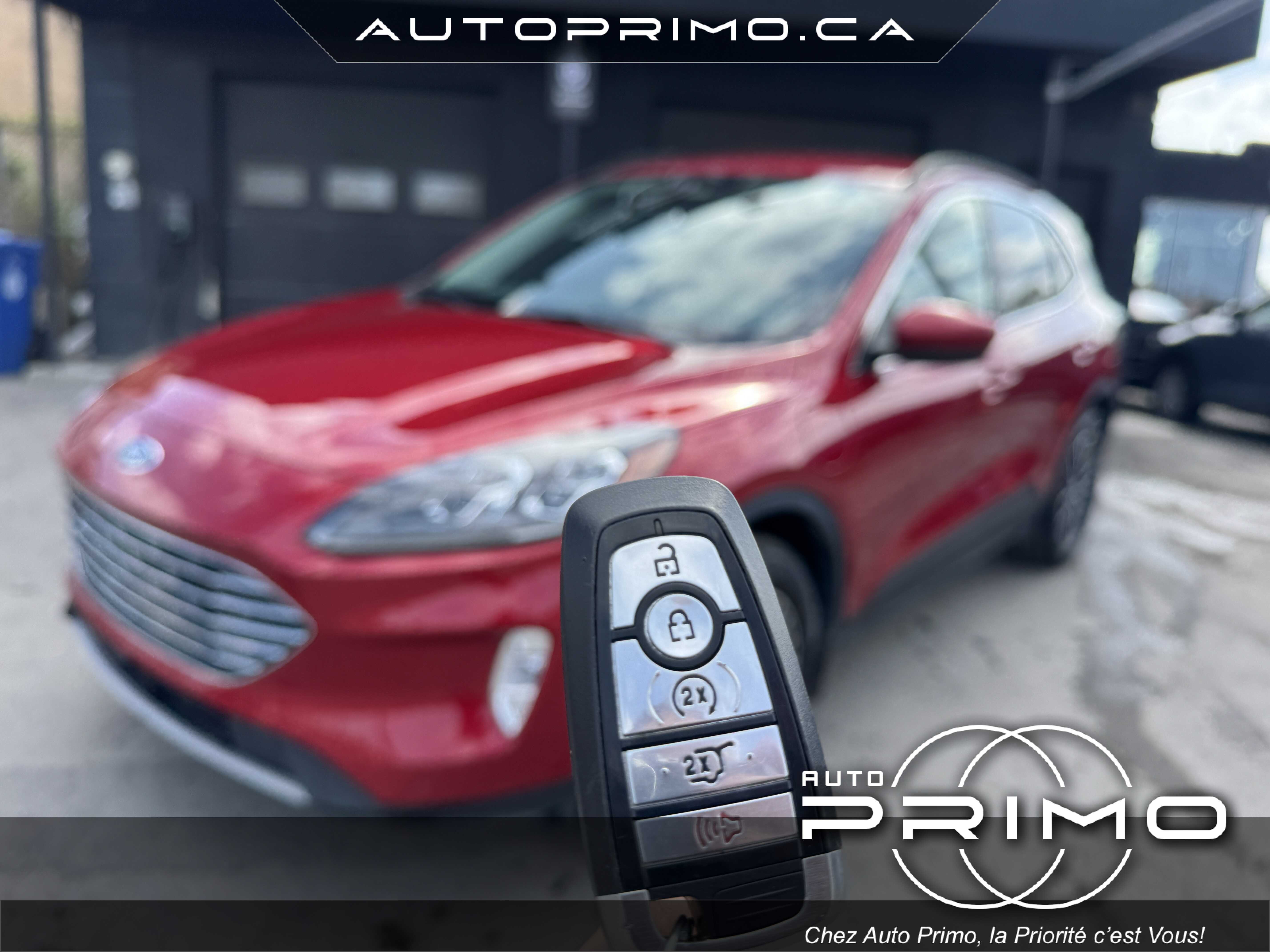 2022 Ford Escape Titanium Plug-In Hybrid Automatique avec Sièges en Cuir Système de Navigation GPS Carplay Caméra de Recul Démarreur à Distance Bluetooth Mags chez Auto Primo Laval 2022 Ford Escape Titanium Plug-In Hybrid Automatique avec Sièges en Cuir Système de Navigation GPS Carplay Caméra de Recul Démarreur à Distance Bluetooth Mags chez Auto Primo Laval