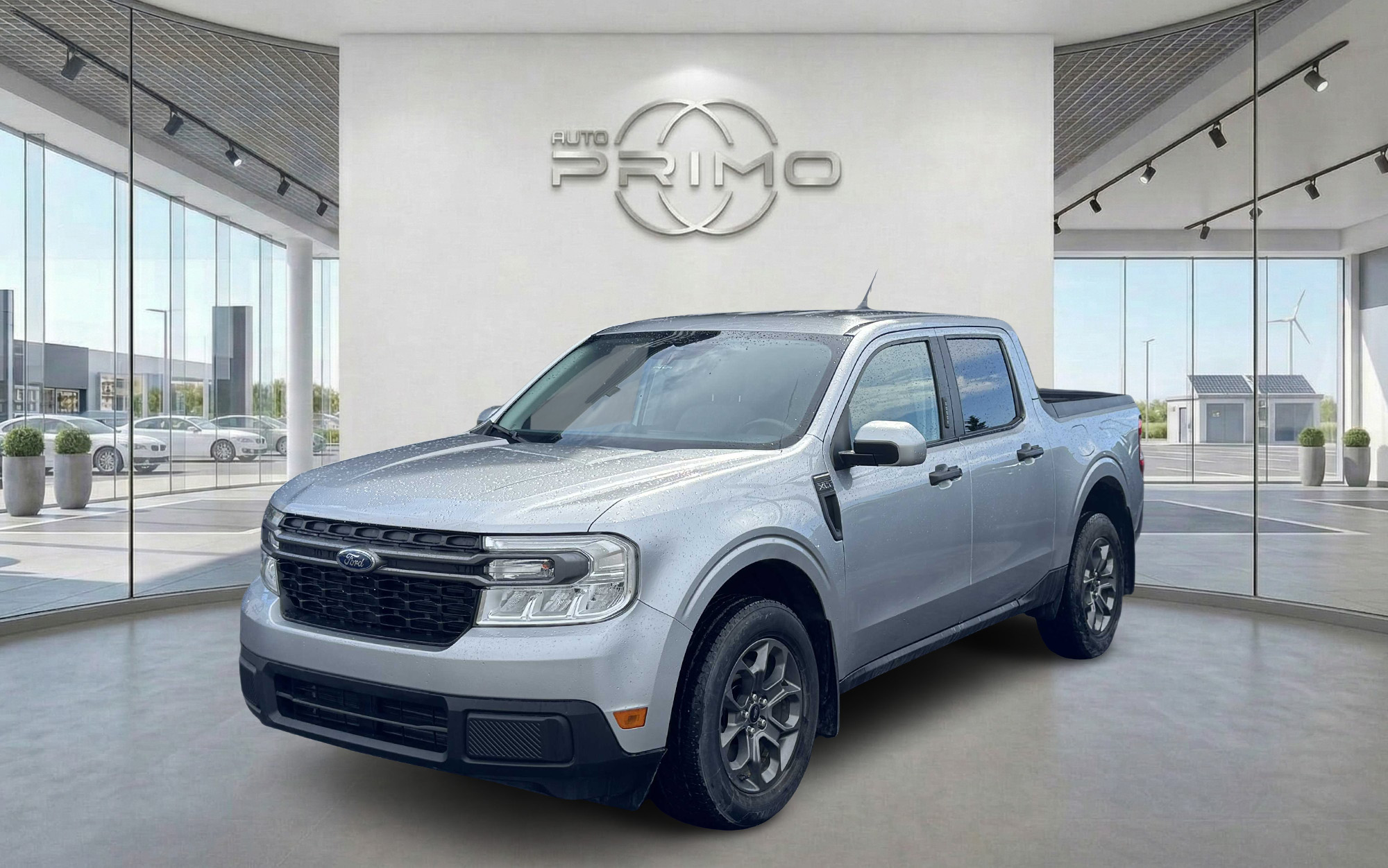 Gray 2022 Ford Maverick Pickup Truck Front-Wheel Drive Automatic