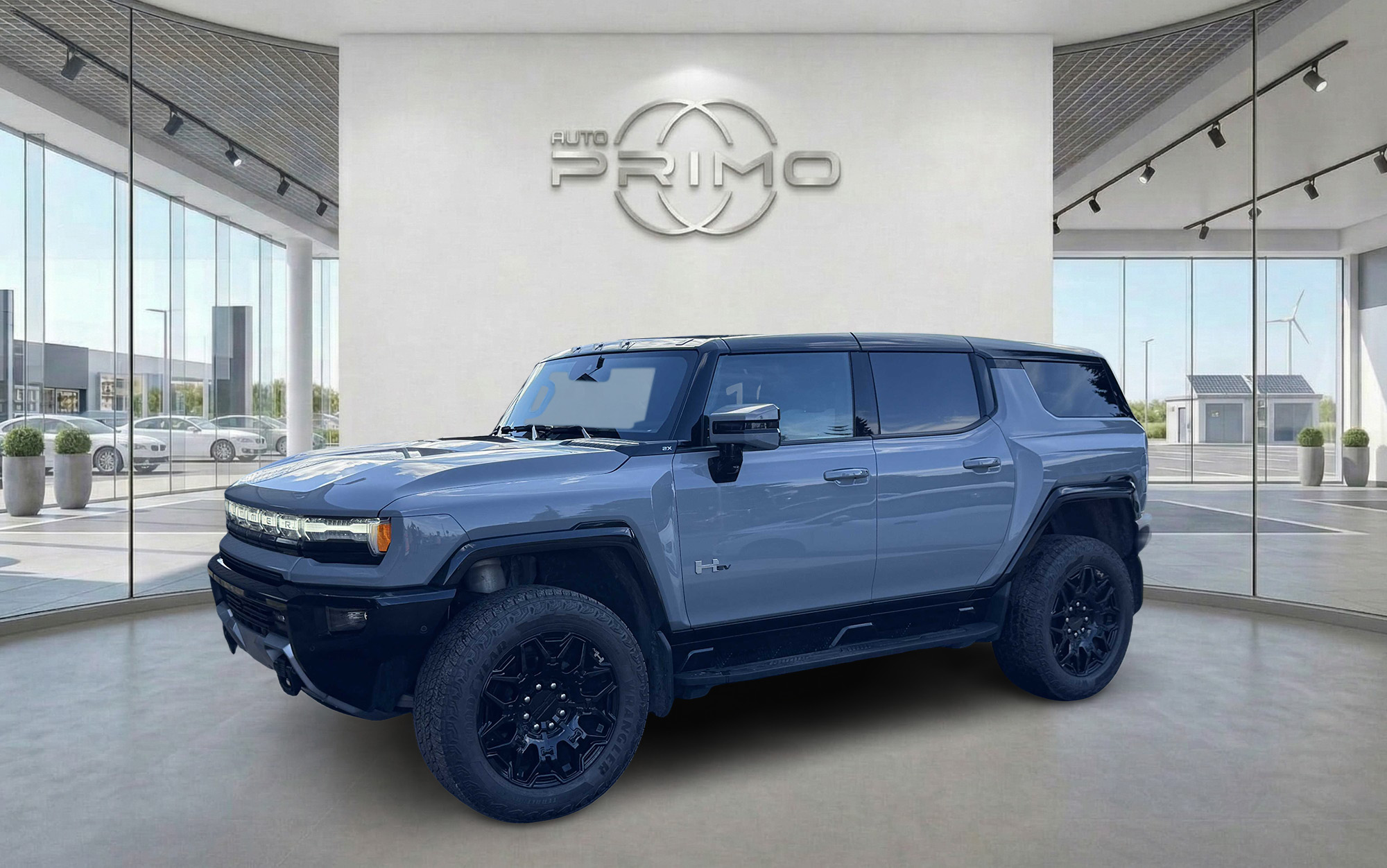 Gray 2024 GMC Hummer EV SUV SUV / Crossover All-Wheel Drive Automatic