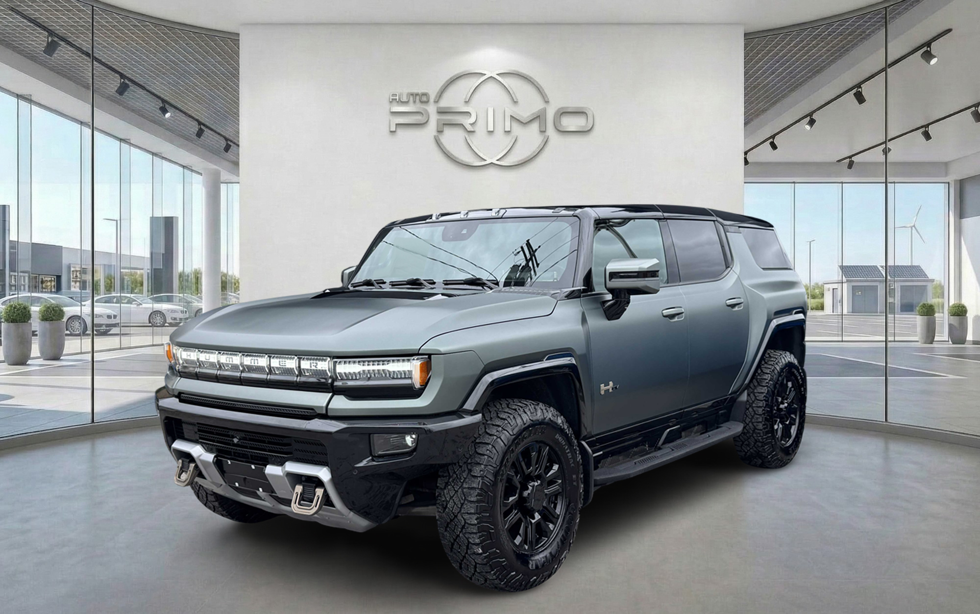 Green 2024 GMC Hummer EV SUV SUV / Crossover All-Wheel Drive Automatic
