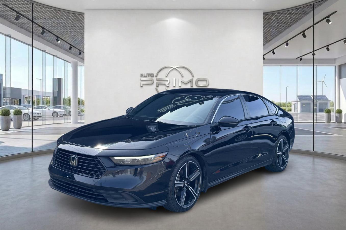 Black 2024 Honda Accord Hybrid Sedan Front-Wheel Drive Automatic