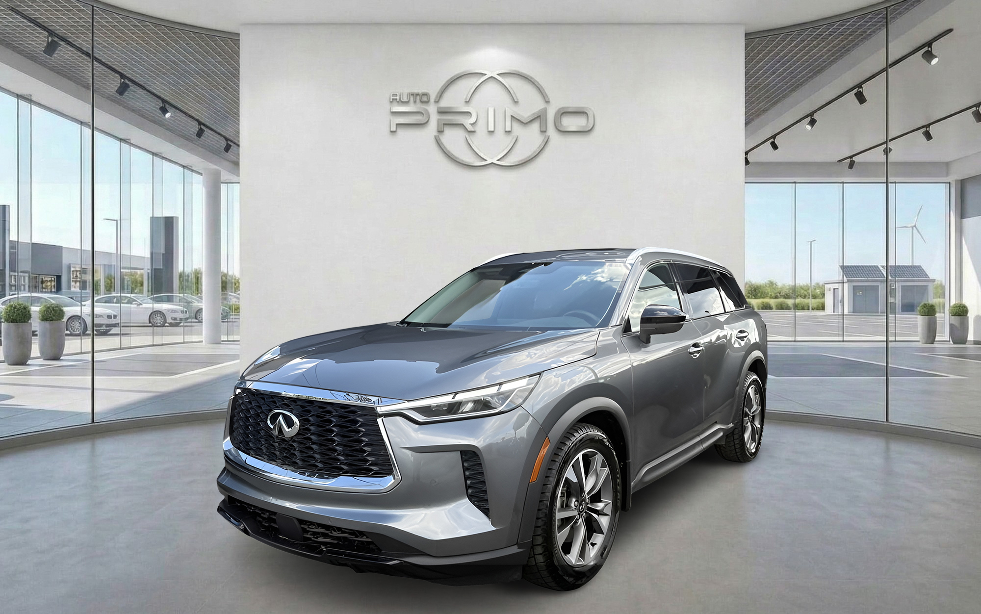Gray 2025 INFINITI QX60 SUV / Crossover All-Wheel Drive Automatic