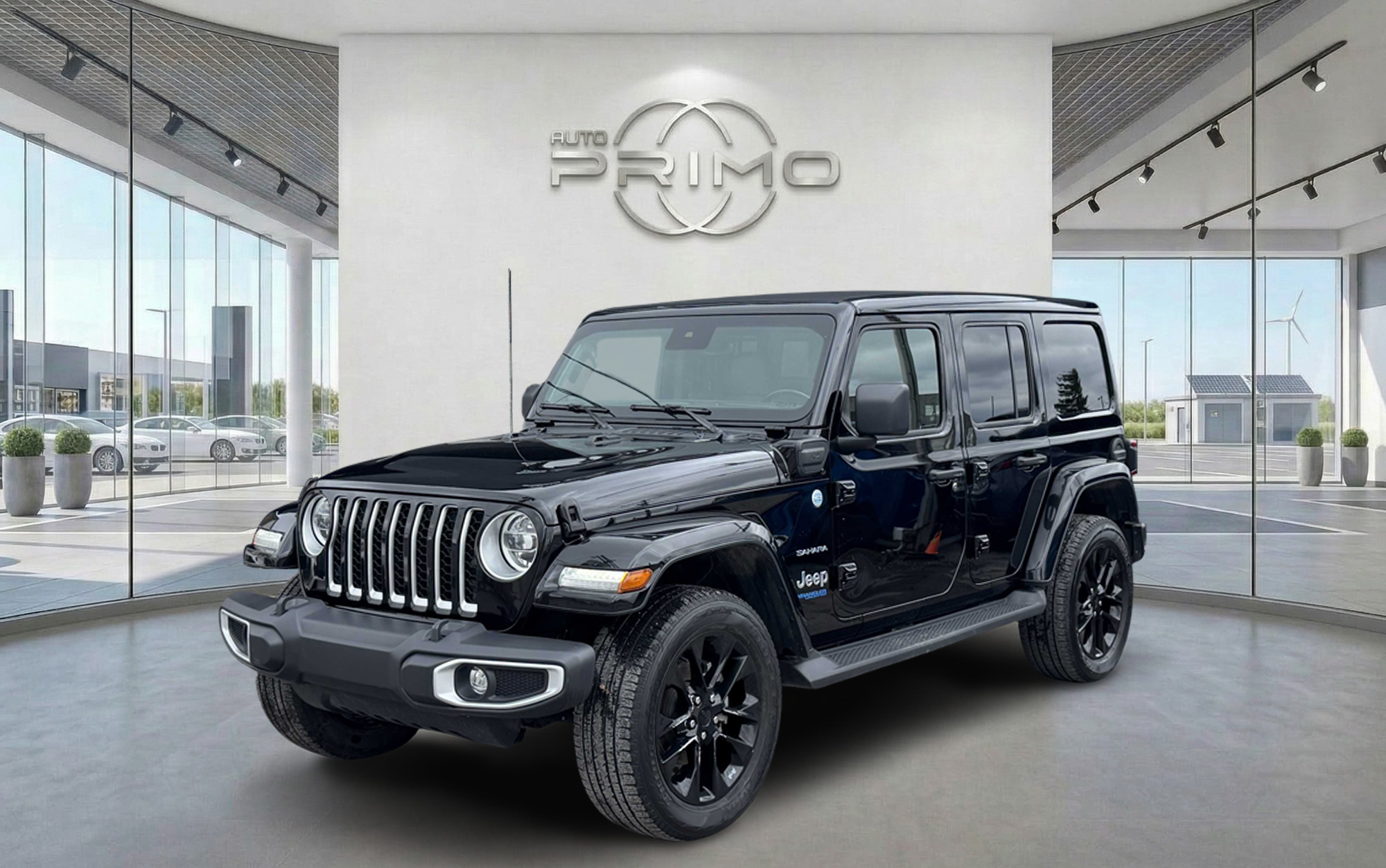 Black 2021 Jeep Wrangler 4xe SUV / Crossover Four-Wheel Drive Automatic