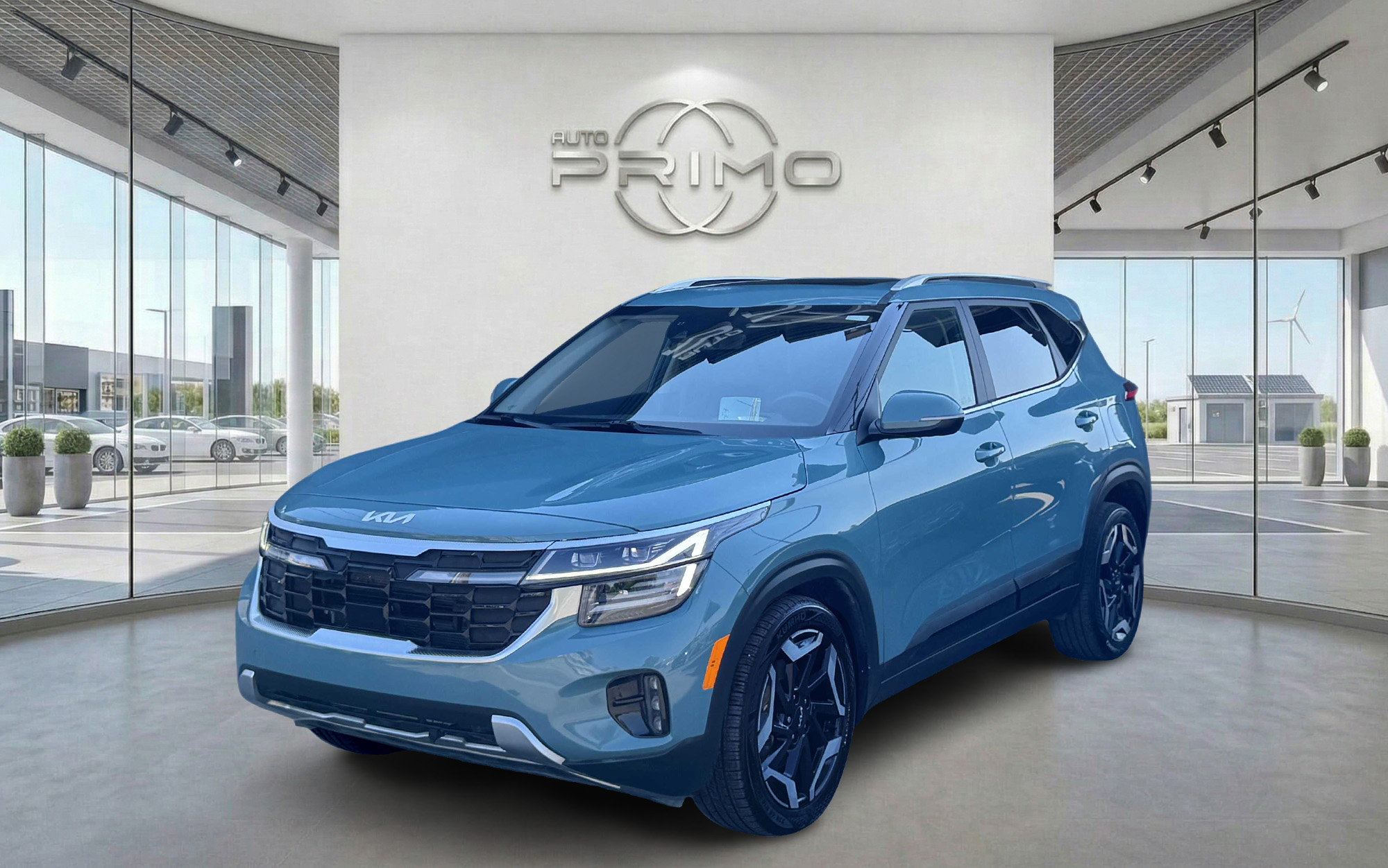 Blue 2024 Kia Seltos SUV / Crossover All-Wheel Drive Automatic
