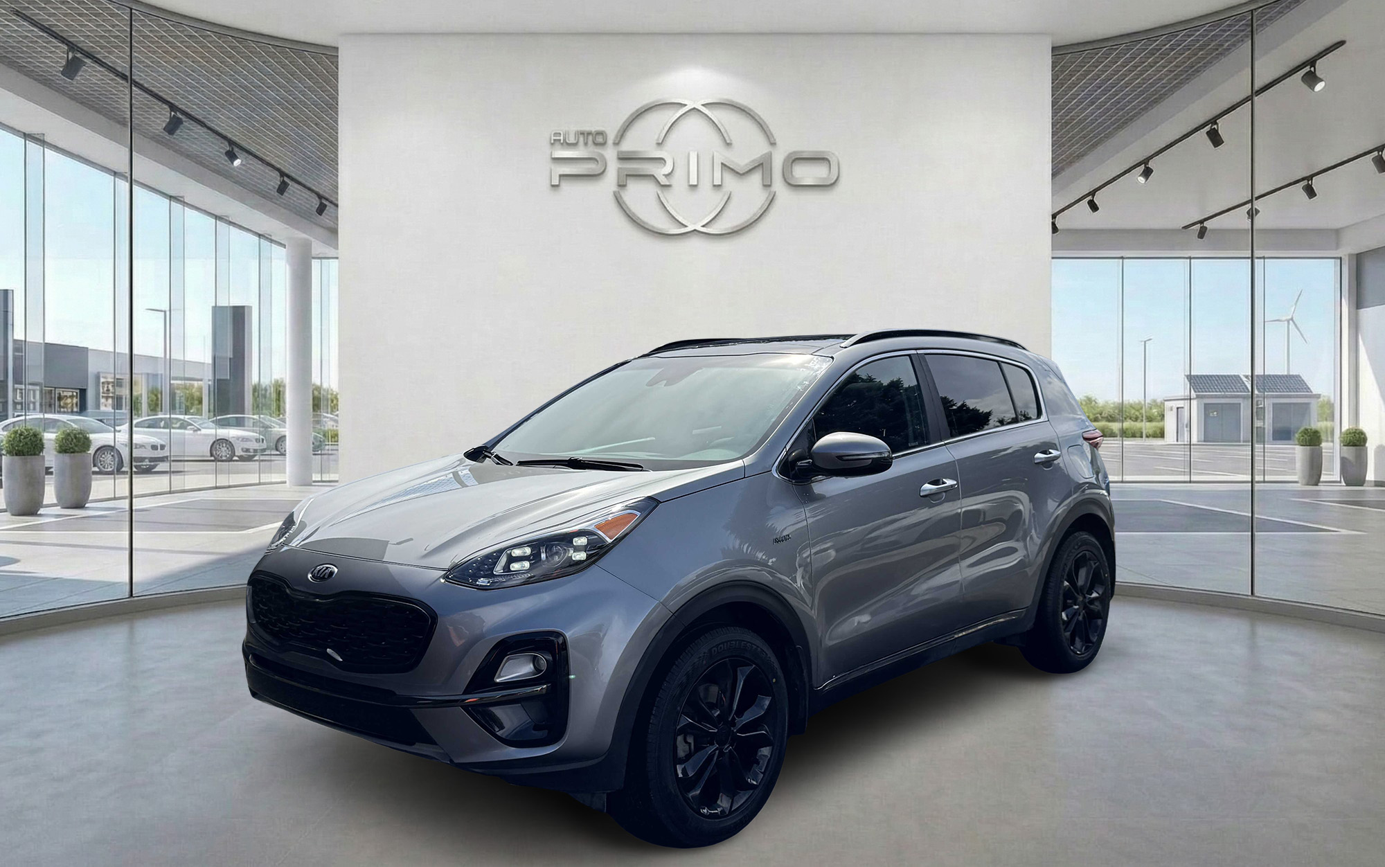 Gray 2021 Kia Sportage SUV / Crossover All-Wheel Drive Automatic