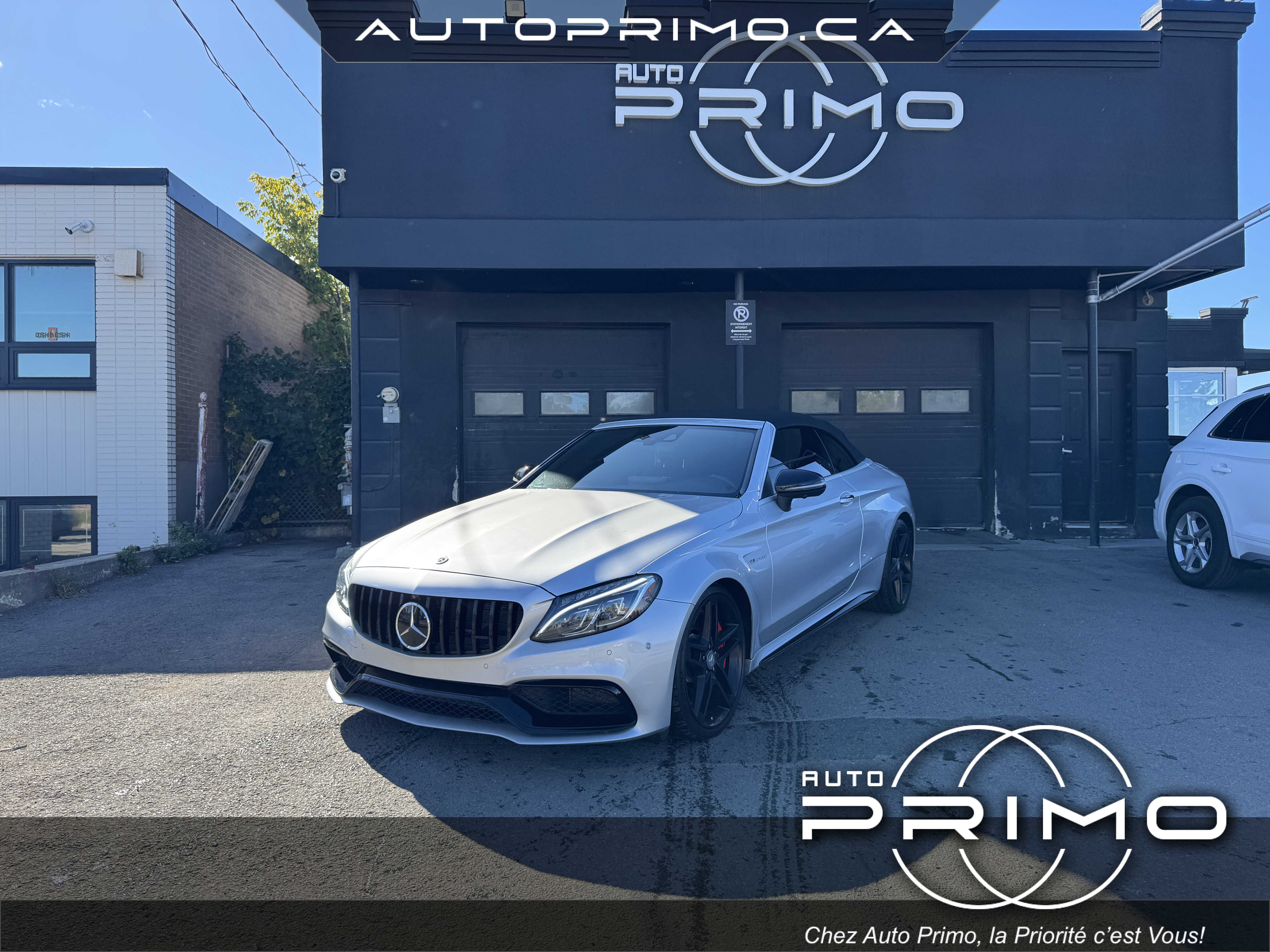 2018 Mercedes-Benz Classe C 63s AMG Cabriolet Automatique avec Sièges en Cuir Système de Navigation GPS Caméra 360 Démarrage sans Clé Bluetooth Mags chez Auto Primo Laval 2018 Mercedes-Benz Classe C 63s AMG Cabriolet Automatique avec Sièges en Cuir Système de Navigation GPS Caméra 360 Démarrage sans Clé Bluetooth Mags chez Auto Primo Laval