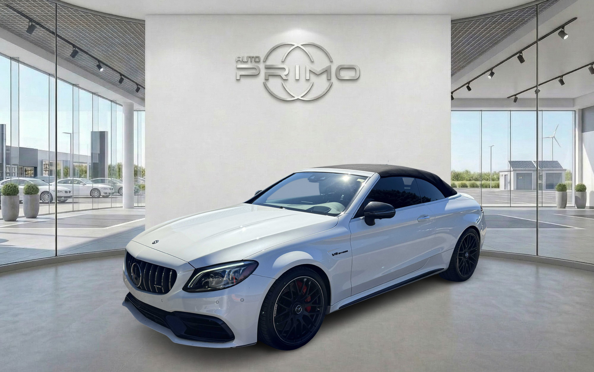 White 2021 Mercedes-Benz C-Class Convertible Rear-Wheel Drive Automatic