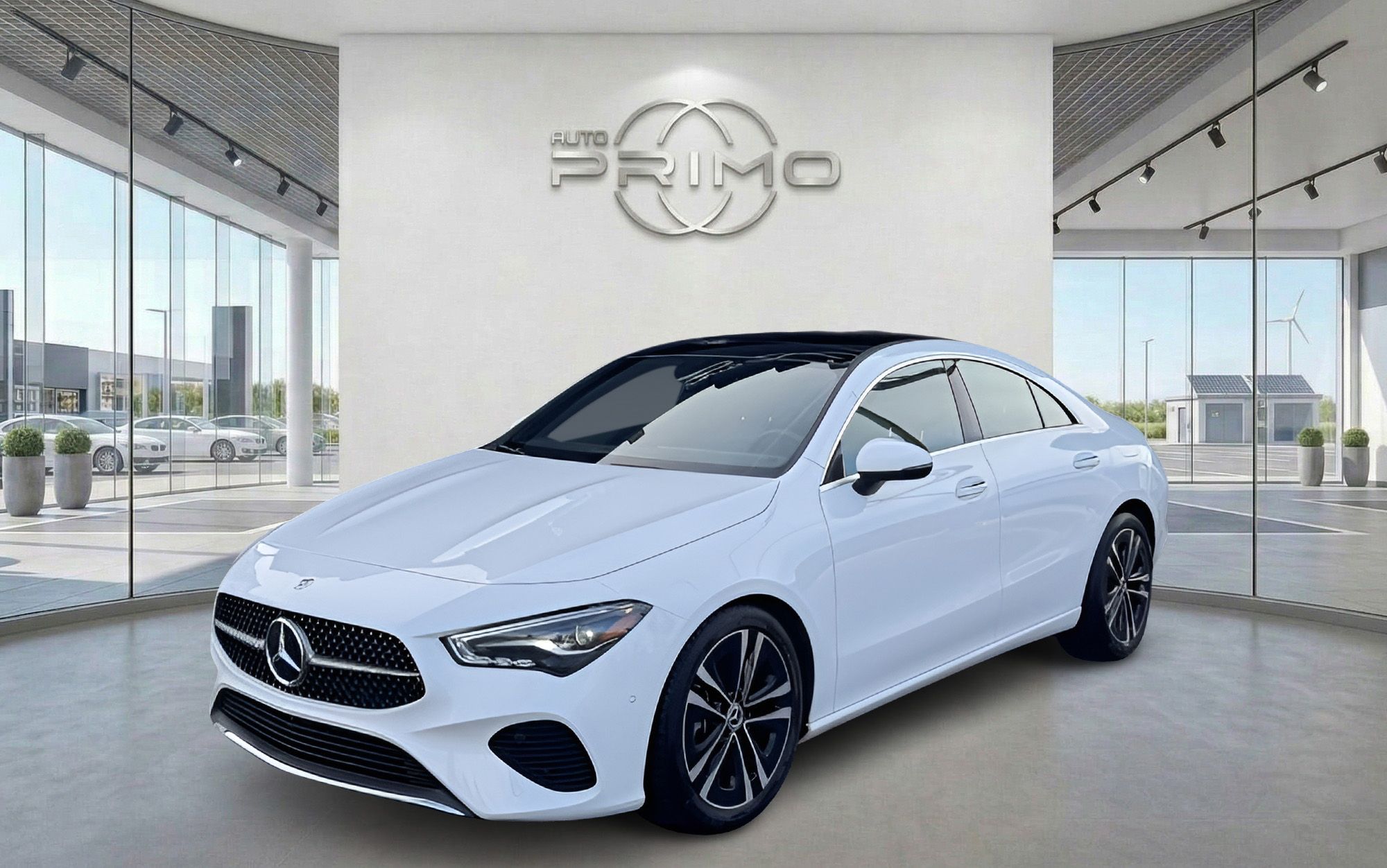 White 2025 Mercedes-Benz CLA Coupe All-Wheel Drive Automatic