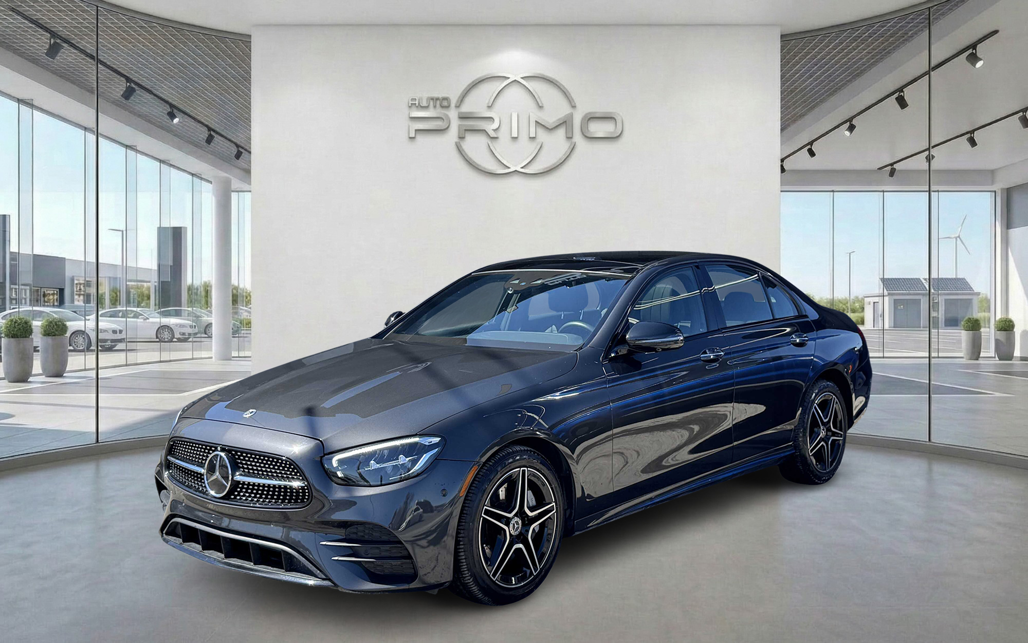 Gray 2023 Mercedes-Benz E-Class Sedan All-Wheel Drive Automatic