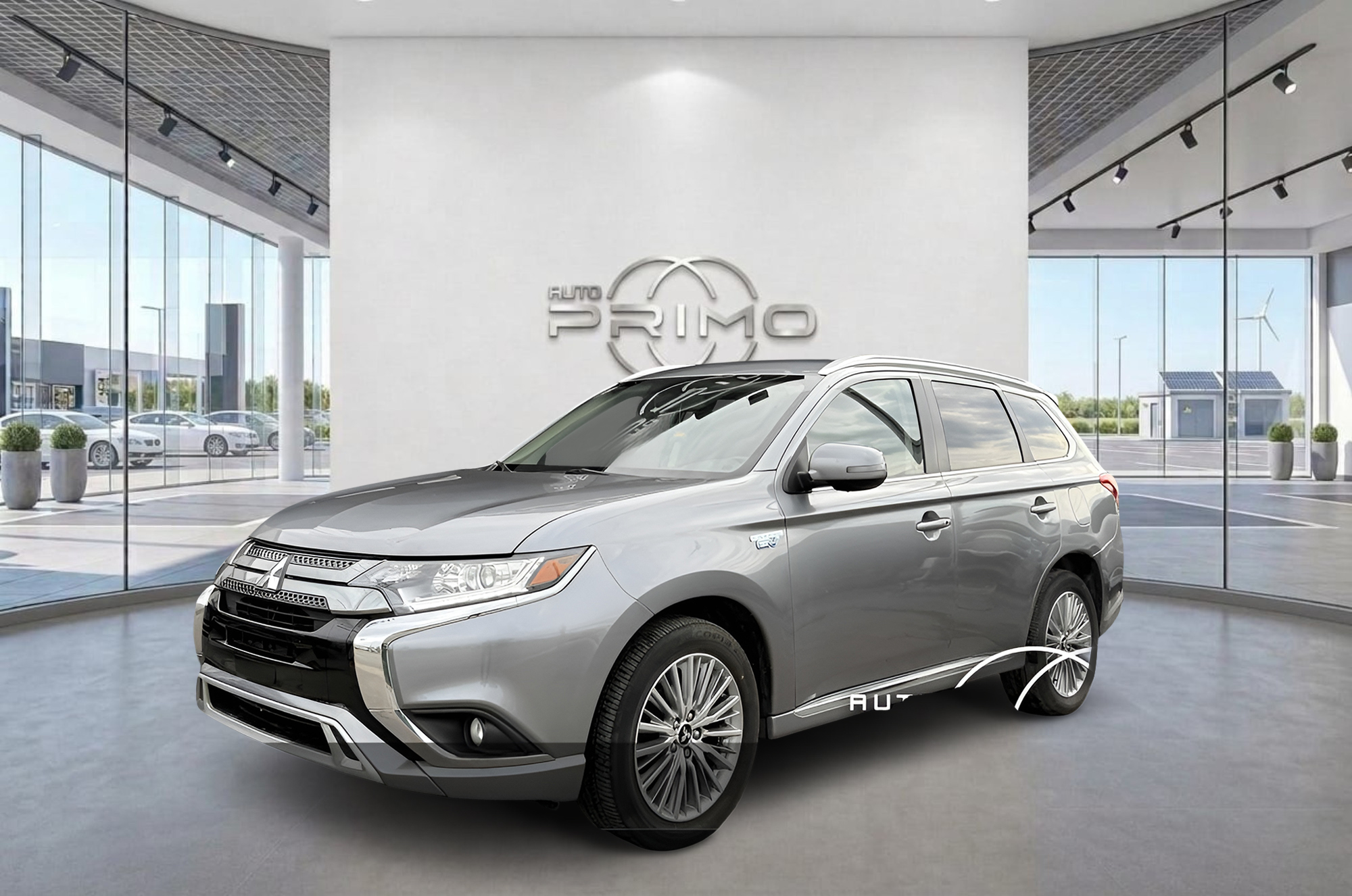 Silver 2022 Mitsubishi Outlander Hybrid Plug-in SUV / Crossover All-Wheel Drive Automatic
