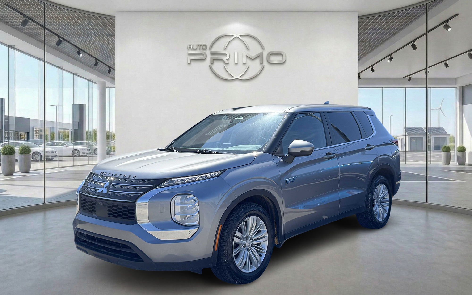 Gray 2023 Mitsubishi Outlander Hybrid Plug-in SUV / Crossover All-Wheel Drive Automatic