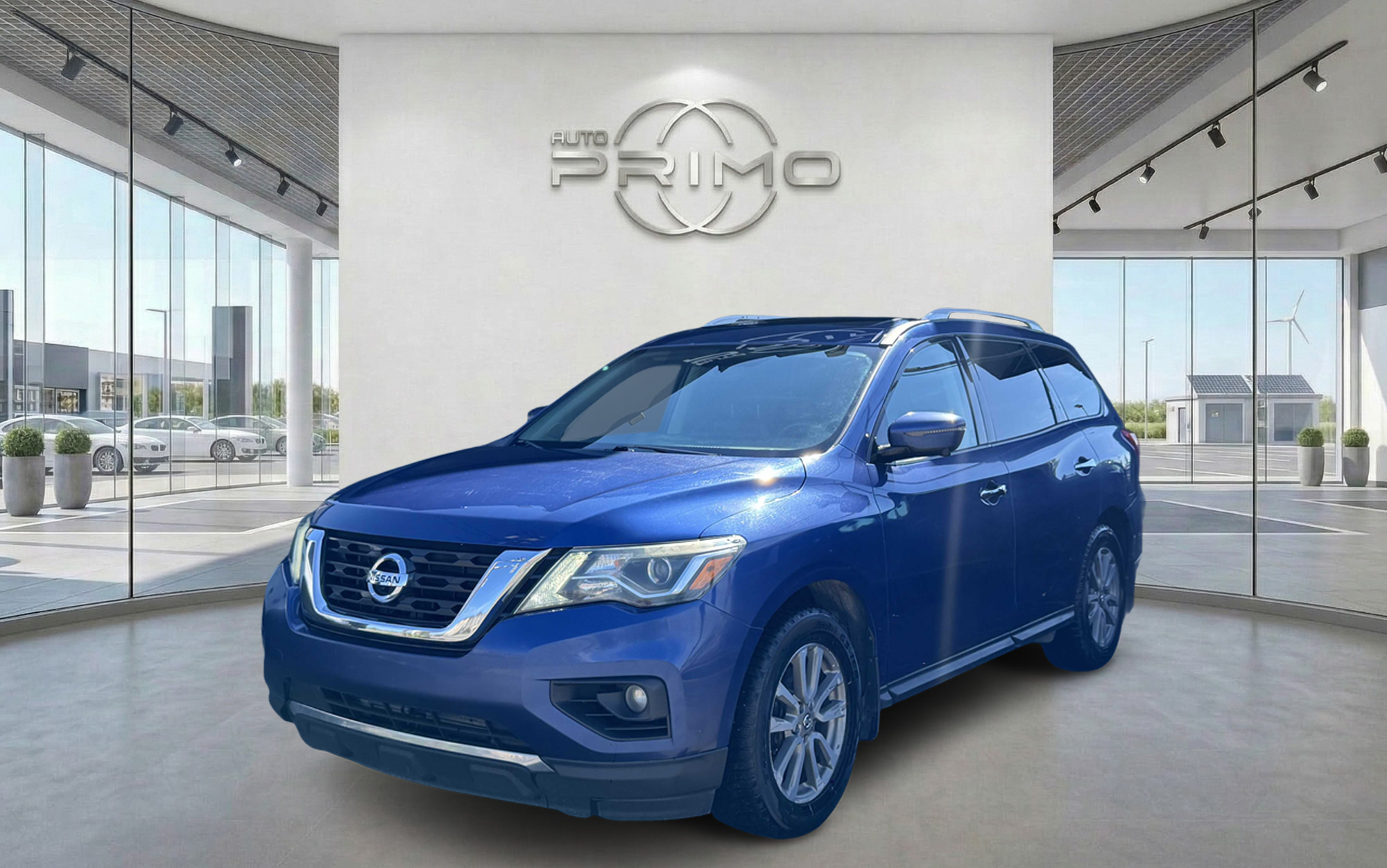 Blue 2017 Nissan Pathfinder SUV / Crossover Four-Wheel Drive Automatic