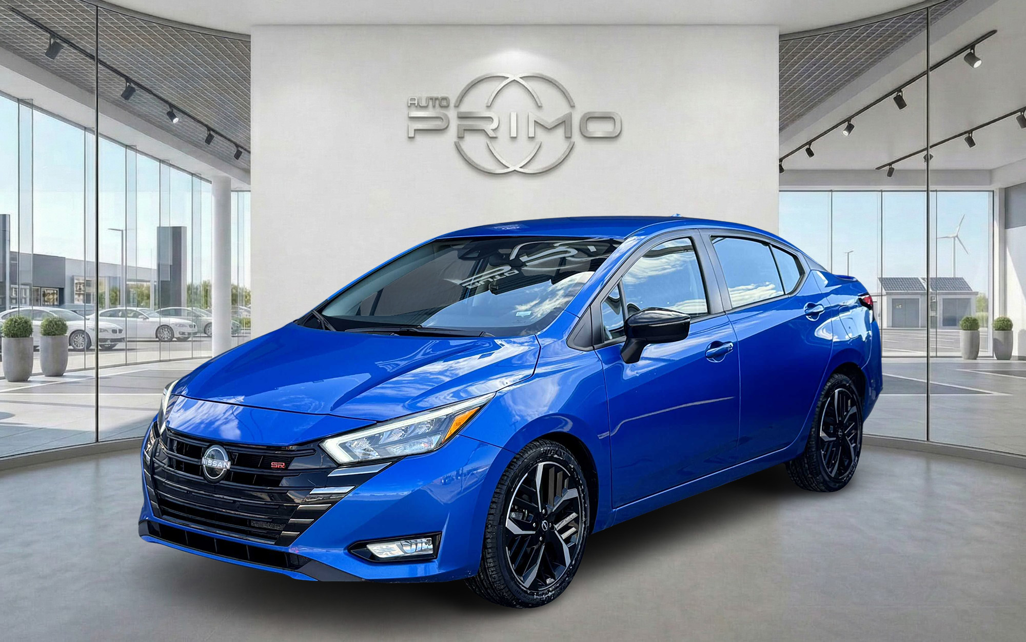 Blue 2024 Nissan Versa Sedan Front-Wheel Drive Automatic