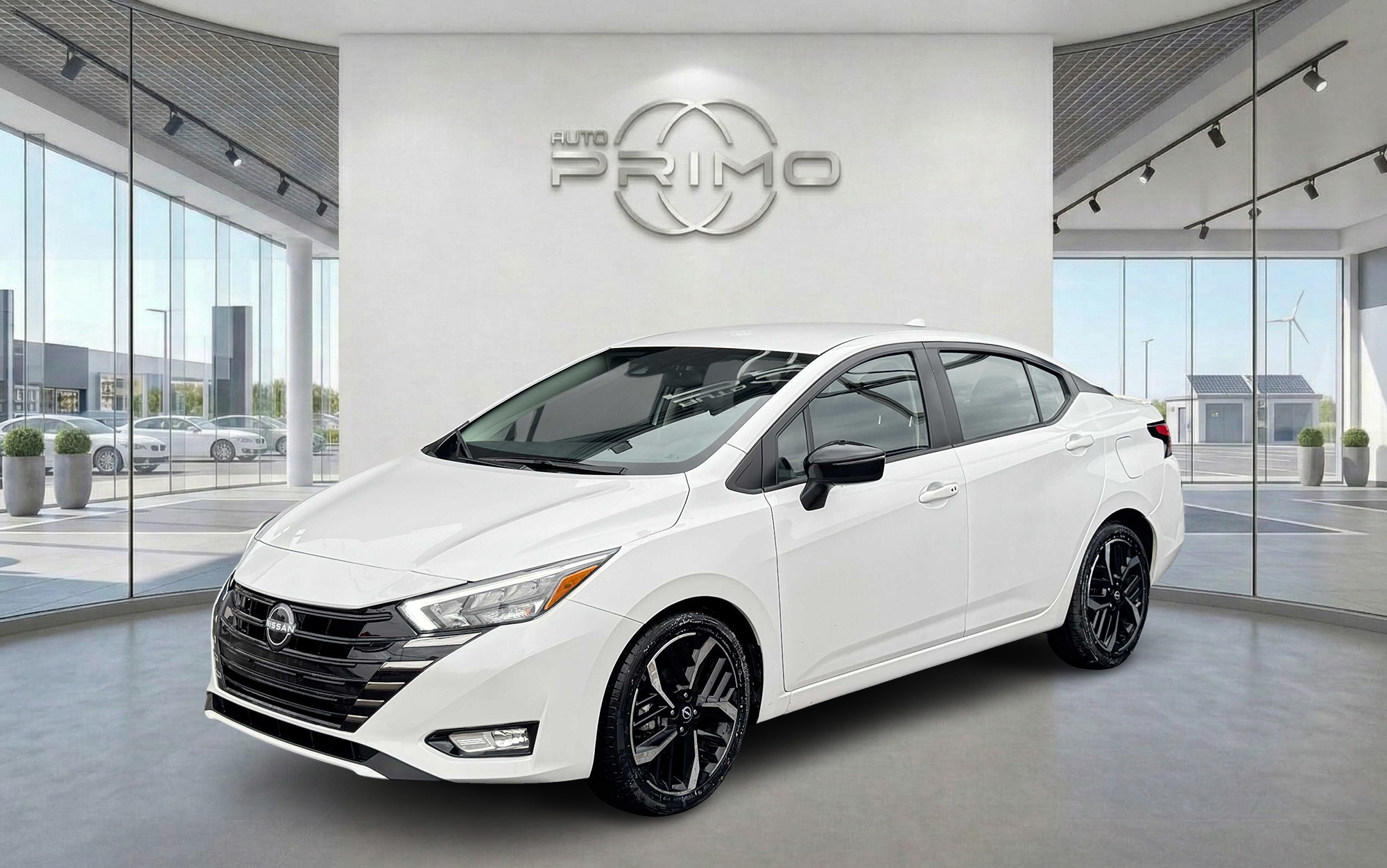 White 2024 Nissan Versa Sedan Front-Wheel Drive Automatic
