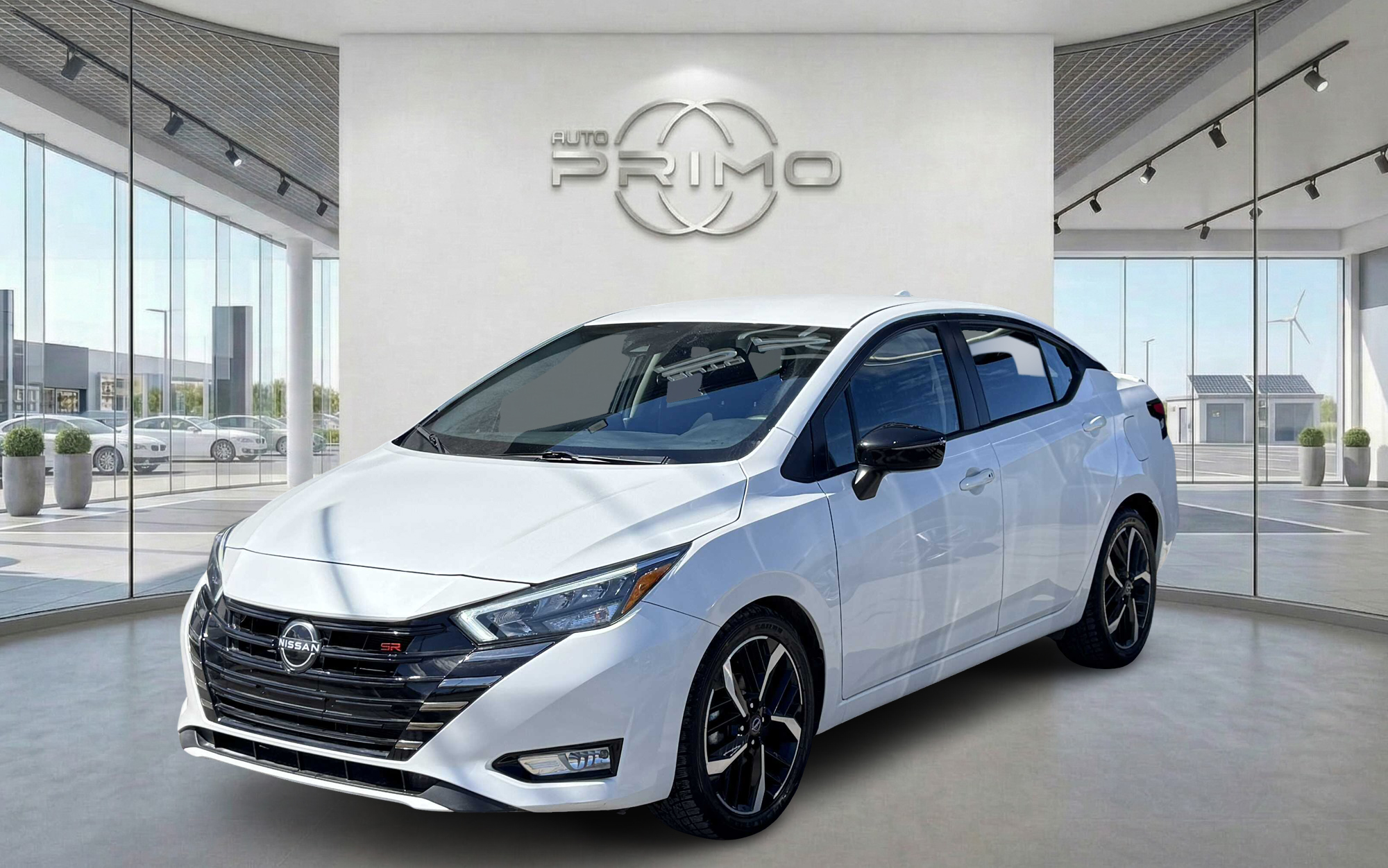 White 2024 Nissan Versa Sedan Front-Wheel Drive Automatic