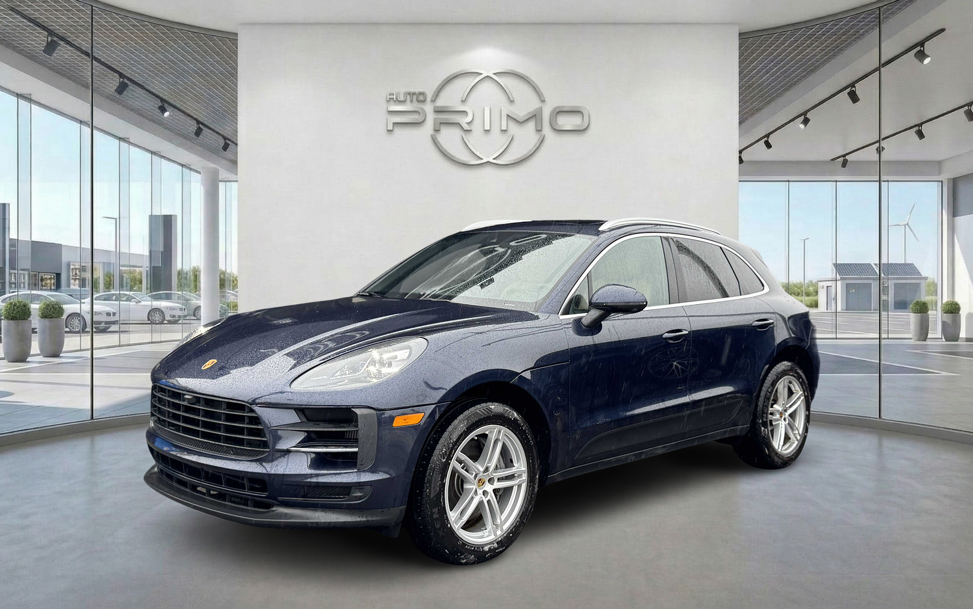 Blue 2021 Porsche Macan SUV / Crossover All-Wheel Drive Automatic