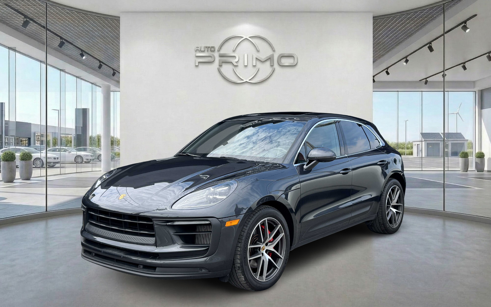 Gray 2022 Porsche Macan SUV / Crossover All-Wheel Drive Automatic